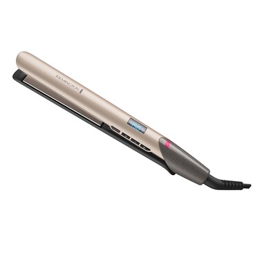 RemingtonS8A900 Pro 1 Flat Iron with Color Care Heat Control Sensing Technology and Ceramic ColorLock Coated Plates Straighten Color Treated Hair While Protecting from Damage and Fading