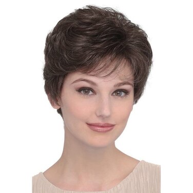 Short Brown Pixie Wig Synthetic Layered Cosplay Hair Full Wigs for White Women Brown mixed Blonde