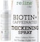 Biotin Hair Thickening Spray for Volume and Growth  NATURAL Volumizer with CAFFEINE for Thicker Fuller Hair in Seconds