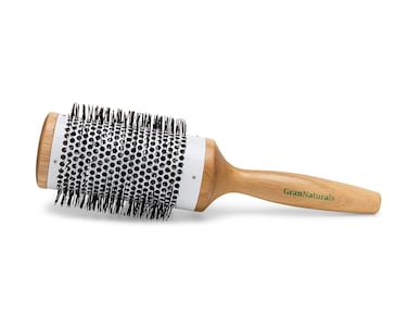 Ceramic Barrel Hair Brush for Women  Large 30 Inch Round Brush for Thermal  Ionic Styling  Natural Wooden with Nylon Bristles