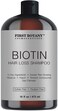 First BotanyCosmeceuticals Hair Regrowth and Anti Hair Loss Shampoo 16 fl oz with DHT blockers Daily Hydrating Detoxifying Volumizing Shampoo For Men and Women