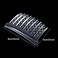 12 Pieces Plastic Teeth Hair Combs Tortoise Side Comb Hair Accessories for Fine Hair Transparent