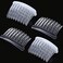 12 Pieces Plastic Teeth Hair Combs Tortoise Side Comb Hair Accessories for Fine Hair Transparent