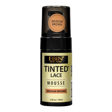 EBIN NEW YORKTINTED LACE MOUSSE  338oz 100ml  Medium Brown