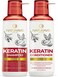 Keratin Shampoo and Conditioner Set with Hyaluronic Acid  Sulfate Free Intense Moisturizing Treatment  For Strengthening Dry and Damaged Hair  For Women and Men  Salon Grade