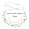 PRDGIRL      Princess Headpiece White Flower Headband Pearl Hair Dress for Girl and Flower Girls Cute Bridal Wedding Hair Band