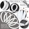 50PCS Amersumer 12 Girls Plain No Teeth DIY Plastic Headbands Headwear Hair Accessories Black WHITE