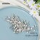 Casdre Crystal Bride Wedding Hair Comb Pearl Bridal Hair Piece Hair Accessories for Women and Girls A Silver