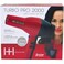 AnnieHot and Hotter Salon Turbo Pro2000 Ionic Hair Dryer  Red  Ceramic  2 Hair Pick Attachments and 1 Concentrator Attachment
