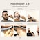 AberliteFlexShaper 20  Beard Shaper for Men  HandsFree  Flexible Neckline Guide  Beard Trimmer Tool  Lineup Stencil Kit  White