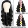 catti Body Wave Headband Wig Human Hair Headband Wigs for Black Women Brazilian Virgin Hair Wear and Go Glueless Wigs Human Hair Headband Wig 150 Density 18 Headband wigs