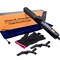 Flat Iron Hair Straightener and Curler 2 in1  360 Airflow Styler Curling Iron with 80 Ionic Cooling Air Vents 5 Adjustable Temperature Settings 15s Fast Heating  Dual Voltage
