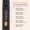 Flat Iron Hair Straightener and Curler 2 in1  360 Airflow Styler Curling Iron with 80 Ionic Cooling Air Vents 5 Adjustable Temperature Settings 15s Fast Heating  Dual Voltage