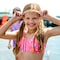 FROG SAC 4 Adjustable Braided Headbands for Girls Rainbow Tie Dye Braid Hair Bands for Kids Cute Girl Stretch Elastic Fashion Accessories for Children Easter Basket Stocking Stuffers