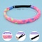 FROG SAC 4 Adjustable Braided Headbands for Girls Rainbow Tie Dye Braid Hair Bands for Kids Cute Girl Stretch Elastic Fashion Accessories for Children Easter Basket Stocking Stuffers