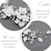 Casdre Flower Bride Wedding Hair Vine Pearl Bridal Headpiece Leaf Hair Accessories Hair Piece for Women and Girls A Silver