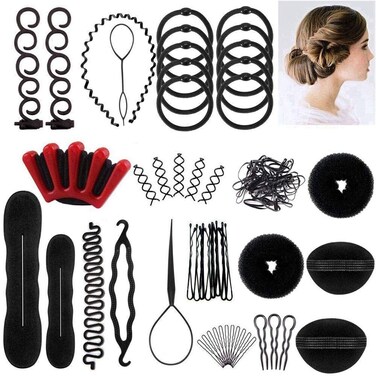 Winkeyes Hair Styling Set  DIY Hair Braiding Tool Kit with Hair Modelling Accessories for Simple and Fast Spiral Braids