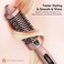 TerviiixThermal Brush Get Blowout Look Quick Heating Hot Brush Ceramic Tourmaline Ionic Curling Brush Heated Curling Iron Digital Display 9 Temperatures Curling Wand Dual Voltage 15 Inch