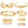 7pcs Goddess Leaf Headband Greek Goddess Bridal Hairband Laurel Leaves Crown Gold Leaf Branch Crown Greek Goddess Headpiece Accessories Romantic Grecian Goddess Costume Accessories  Gorgeous