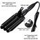 CoidakHair Waver 1 Inch 3 Barrel Curling Iron Wand 25mm Hair Crimper Temperature Adjustable Heat Up Quickly Beach Wave Curling Iron Black