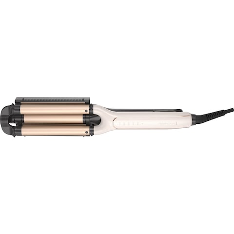 Remington4 In 1 Adjustable Hair Waver With Pure Precision Technology Deep Waver for Multiple Styles Cream 1 Count