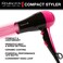 Remington Compact Styler  Small  Portable Hair Dryer  Ceramic Blow Dryer with 2 HeatSpeed Settings  Cool Shot Button for Smooth Finish  Travel Size Lightweight Handheld Dryer 1875W