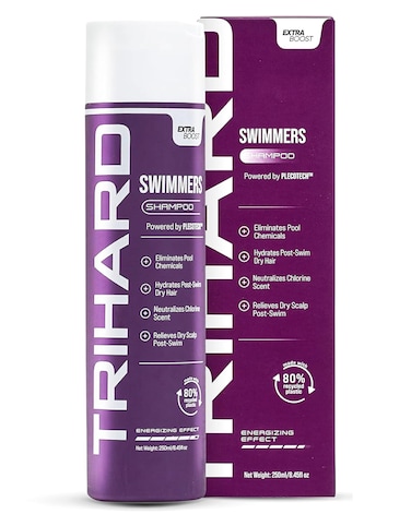 TRIHARD Swimmers Shampoo Extra Boost  Removing Chlorine and Hard Water Negative Effects  Specialized Swim Shampoo