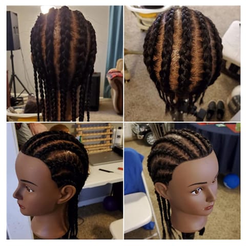 Mannequin Head  100 Real Hair Manikin for Hairdresser Training and Styling Practice  With Clamp Stand 1711B0216
