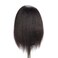 Mannequin Head  100 Real Hair Manikin for Hairdresser Training and Styling Practice  With Clamp Stand 1711B0216