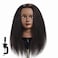 Mannequin Head  100 Real Hair Manikin for Hairdresser Training and Styling Practice  With Clamp Stand 1711B0216