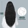 30 Inch Synthetic Curly Wigs for Women Long Black Hair Wig Lace Front 4 Simulated Scalp Natural Loose Deep Wave Crimps Curls Wig As Hair Replacement Wigs 1B