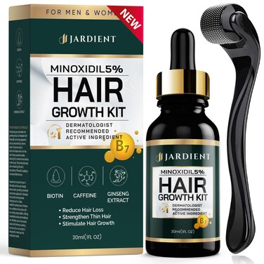 Minoxidil and Biotin Hair Growth Oil for Beards and Preventing Hair Thinning  5 Minoxidil for Men and Women 1 Fl Oz
