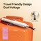 Small Flat Iron 12 inch Pencil Flat Iron for Edge Short Hair Pixie Cut and Bangs French bob Iron for Edges with AntiPinch Designwith Anion FunctionDual Voltage for Travel White
