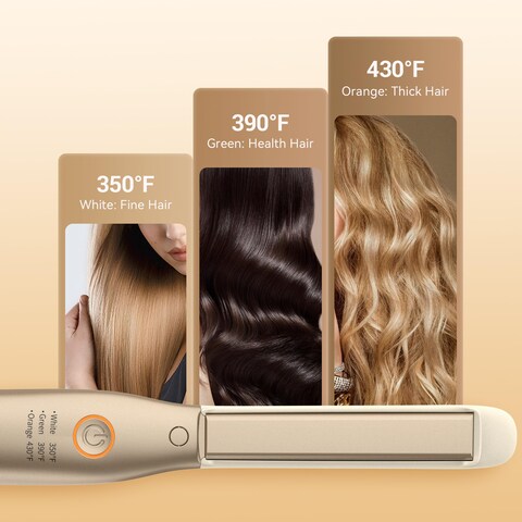 Small Flat Iron 12 inch Pencil Flat Iron for Edge Short Hair Pixie Cut and Bangs French bob Iron for Edges with AntiPinch Designwith Anion FunctionDual Voltage for Travel White