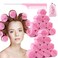 Jumbo Foam Sponge Hair Roller Soft Sleeping rollers Curvy Wavy Hairstyle Curling Hair Styling Tools 24 Pieces Use For Long Hair Short Hair Ladies And Children 2X275pink