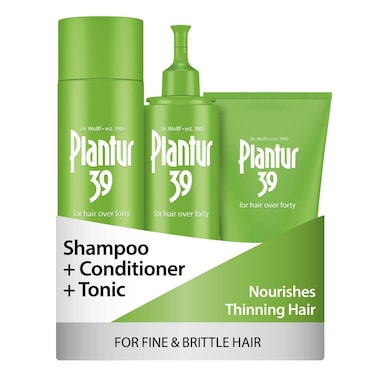 Plantur 39Phyto Caffeine Womens 3 Step System for Fine Thinning Natural Hair Growth  Shampoo Conditioner Tonic