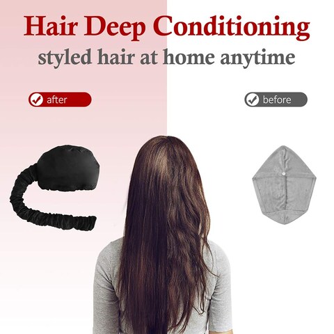 Bonnet Hood Hairdryer Attachment  Upgraded Hair Dryer Bonnet with Chin Strap and Longer Extended Hose More Easy to Enjoy Styling Curling and Hair Deep Conditioning Free Carrying Case Hooded Dryer