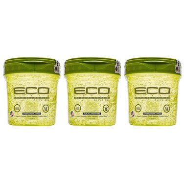 Eco StyleOlive Oil Professional Styling Hair Gel 16 oz Pack of 3