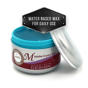 Mon Platin ProfessionalHair Styling Wax  Jojoba Crystal High Sheen Strong Hold for Men  Women Daily Use Hair Creme with Grapefruit Scent  250 ml