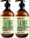 Tea Tree Oil Shampoo and Conditioner Set  Sulfate and Paraben Free Treatment for Oily Hair and to Help Reduce Your Itchy and Dry Scalp  Healthy Anti Dandruff Formula for Men and Women