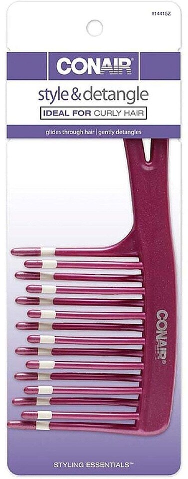 CONAIRStyling Essentials Style  Detangle Comb 1 ea Pack of 3