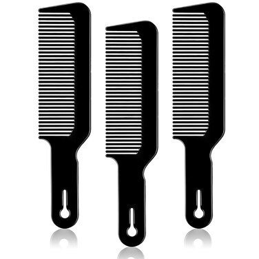 3 Pack Barber Combs  Hair Cutting Combs for Clippercuts Flattops Black