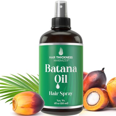 Batana Oil For Hair Growth Spray Raw Batana from Honduras  Black Castor Vegan Leave In Conditioner Serum For Women Men Thickening Moisturizing Strengthening Scalp Treatment For Dry Weak Hair
