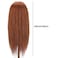 Mannequin Head with 100 Human Hair TopDirect 18 Dark Brown Real Hair Cosmetology Mannequin Head Hair Styling Hairdressing Practice Training Doll Head with Clamp Holder and Tools