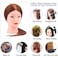Mannequin Head with 100 Human Hair TopDirect 18 Dark Brown Real Hair Cosmetology Mannequin Head Hair Styling Hairdressing Practice Training Doll Head with Clamp Holder and Tools