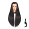 Headfix 26in28in Long Hair Mannequin Head Stnthetic Fiber Hairdresser Practice Styling Training Cosmetology Manikin Doll Head With Clamp Stand 6F1919LB0220