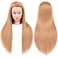 2628 Mannequin Head Hair Styling Mannequin Head for Hair Styling and Free Table Stand Training Head Manikin Cosmetology Doll Head with Long Fiber Hair Hairdresser Practice Head for Stylist