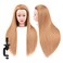 2628 Mannequin Head Hair Styling Mannequin Head for Hair Styling and Free Table Stand Training Head Manikin Cosmetology Doll Head with Long Fiber Hair Hairdresser Practice Head for Stylist