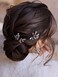 JAKAWIN Crystal Bride Wedding Hair Pins Silver Rhinestone Hair Piece Bridal Hair Jewelry Accessories for Women HP130 Silver