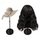 Wig Stand 1PC Adjustable Height Portable Wig Holder Stands NonSlip Wig Head Holders Sturdy Plastic Wig Head Stand for Multiple Wigs and Hats Styling Drying Display Black